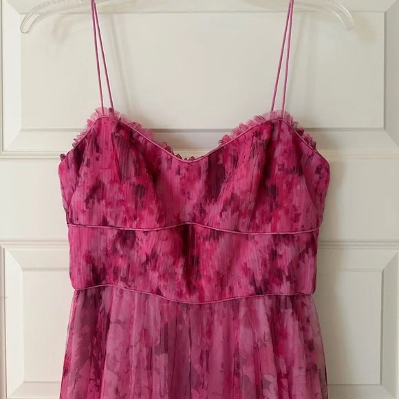 Monique Lhuillier Pink Tulle Dress - Picture 4 of 5